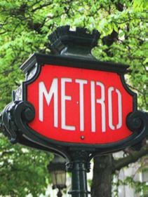 Metro sign Paris